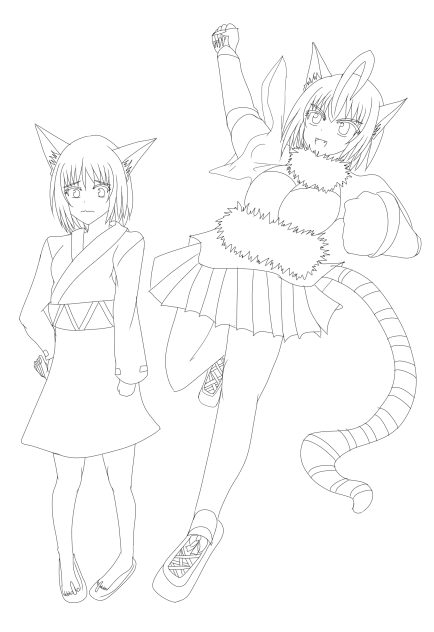 線画だよ〜ん1