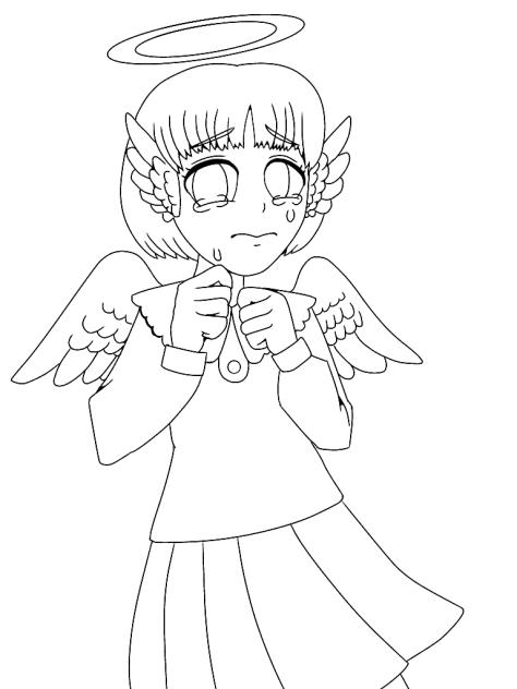 天使ちゃん(線画)