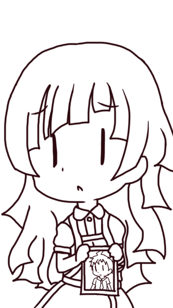 ちびライブ！トレス 罪木蜜柑ちゃん線画
