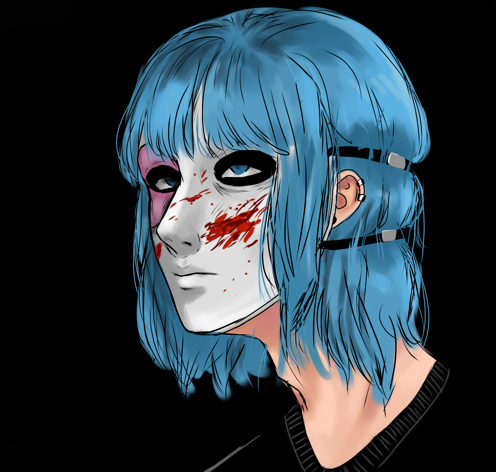 Sally face fan art - ibisPaint