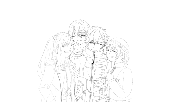 STRAY BAD DOG　線画