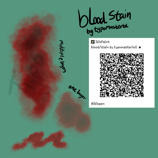 blood stain brush