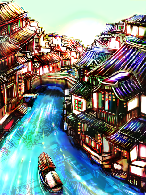 東洋水路の街