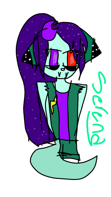 SPEED PAINT MOONIGHT THE WOLF Serena C.