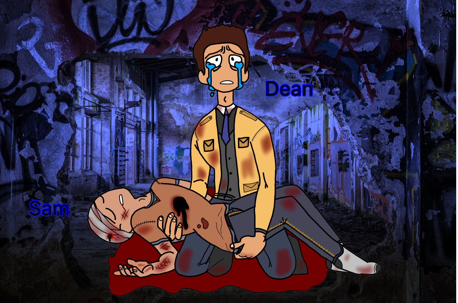 Sam and Dean, there final moments to - ibisPaint