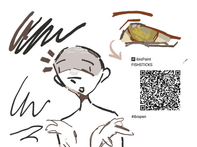 Textured Lineart Color Block Brush