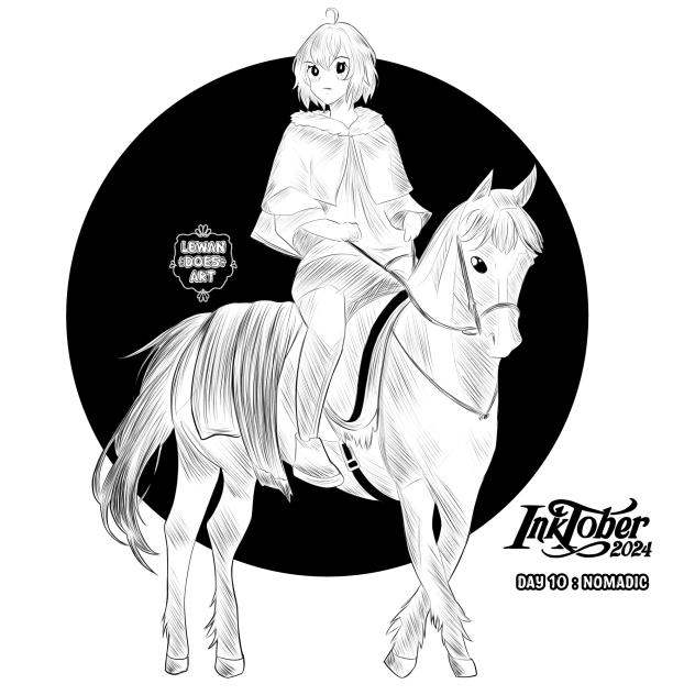 INKTOBER 2024 DAY 10 NOMADIC