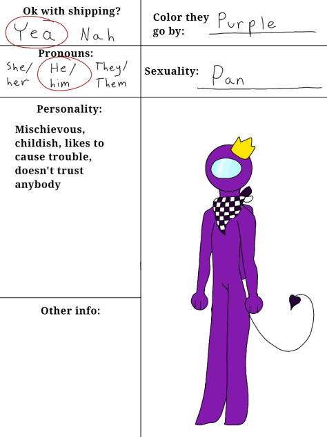 Among Us Comic Sign-up Sheet Example