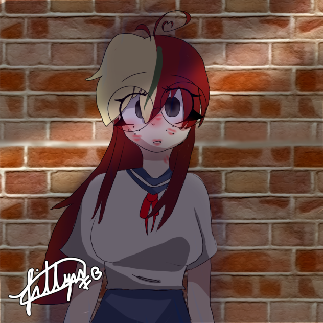 h-he put on lipstick