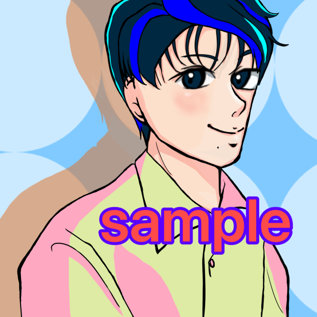 竹内涼真似顔絵イラスト