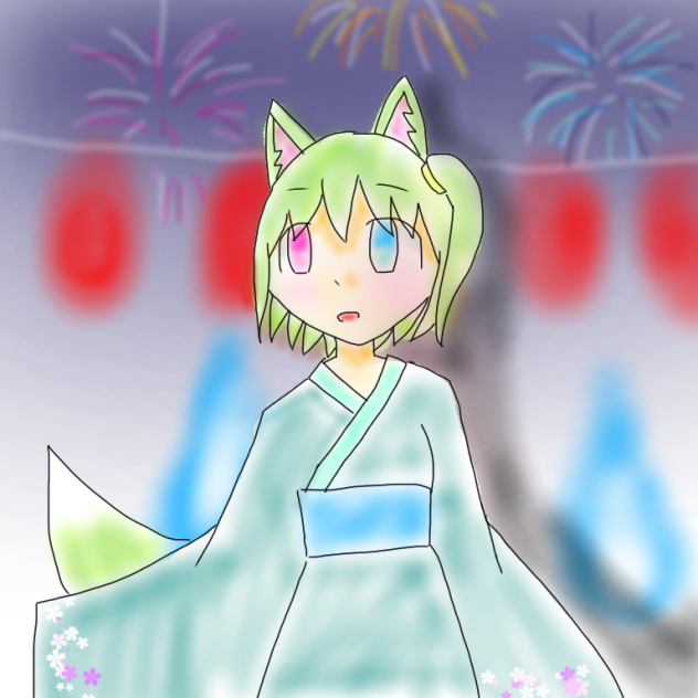 オリキャラに和服着せてみた！！
