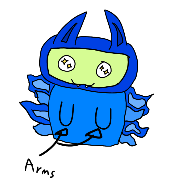 ice or water dragon or a cute monster
