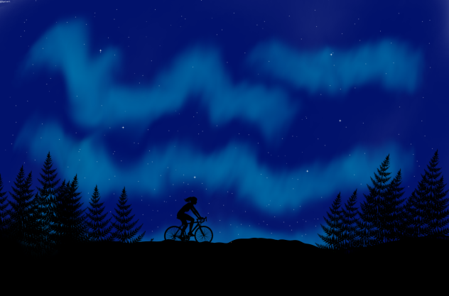 How to draw northen light  in ibispaintx