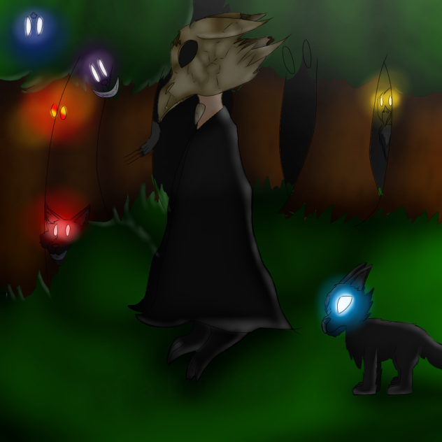 a lonely forest