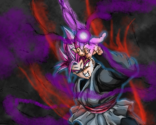 薔薇色に染まる黒い悪魔
