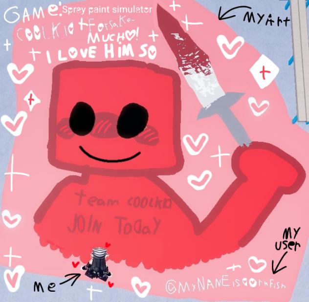 my coolkid fan art in game