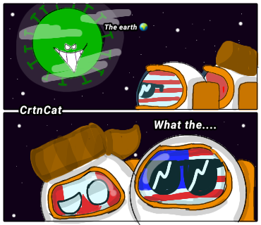countryballs ll The earth is Covid ll