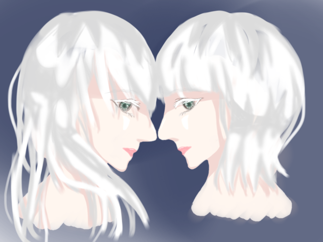 アルビノの双子