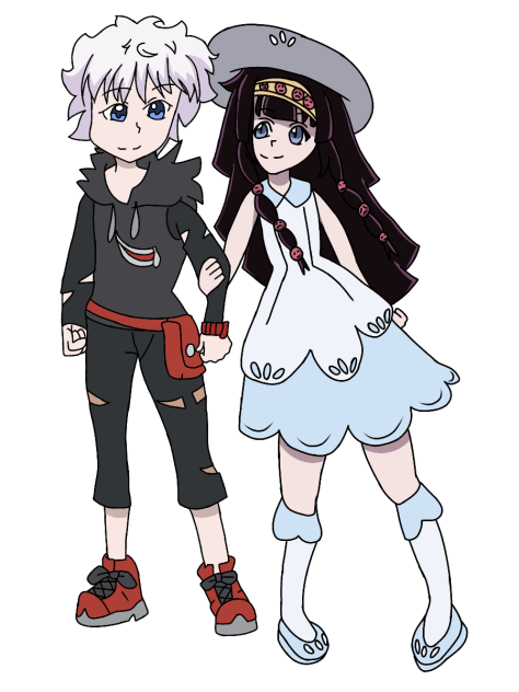 Killua and Alluka as Lillie and Gladion