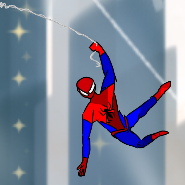 spiderman (trying out a drawing style)
