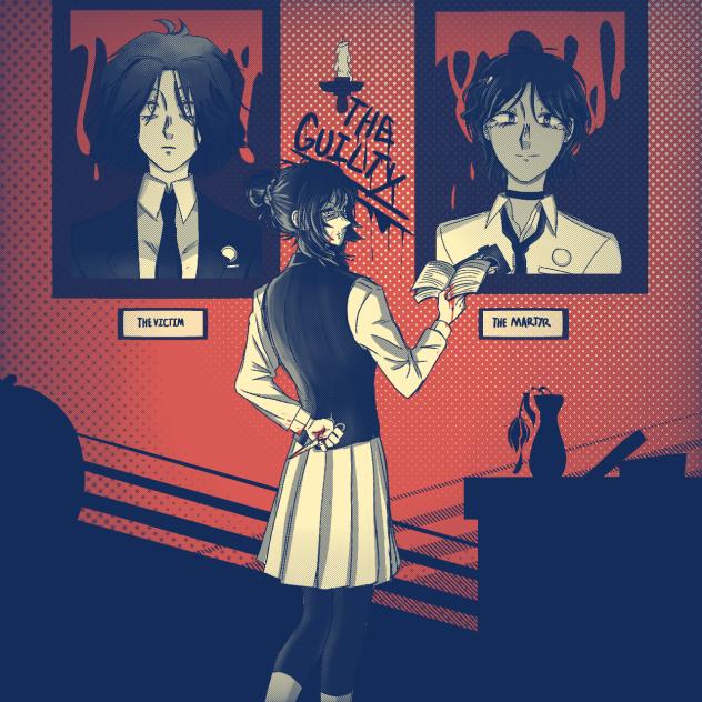 GUILTY、VICTIM、MARTYR。