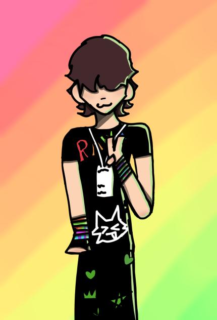 I did an art trade with someone