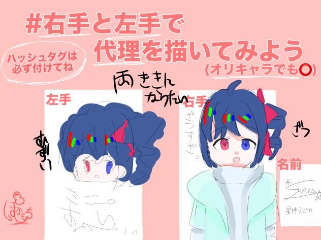 みんなは右手で描こう