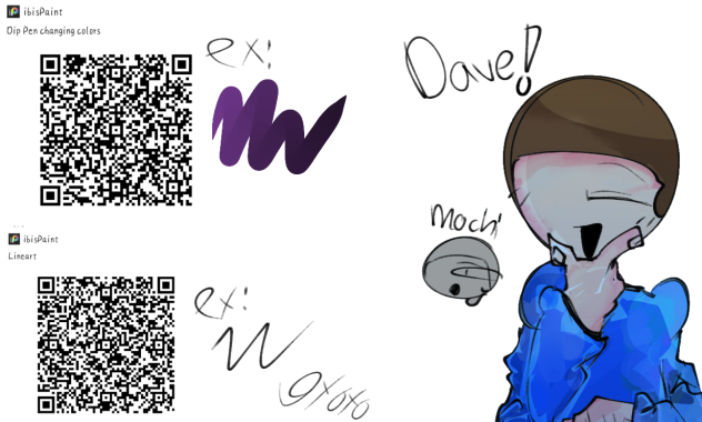 Lineart brush and changing color brush