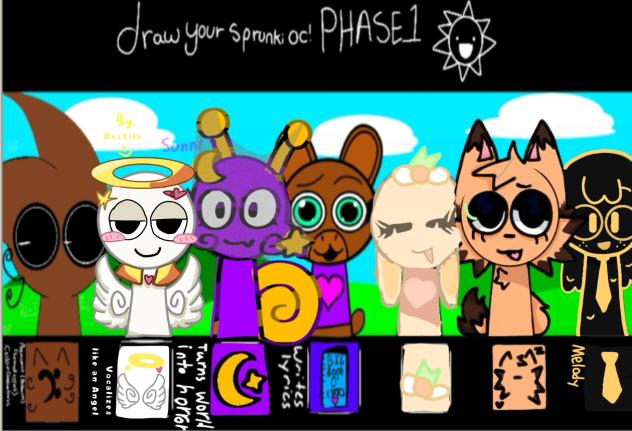 sprunki but happy collab